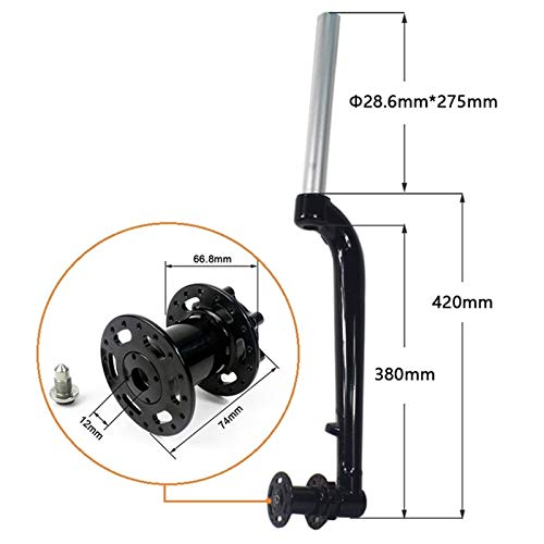 Componentes de bicicleta de horquilla delantera de Bicicleta frontal tenedor 26 / 27.5er MTB Bicicleta de montaña Tenedor duro Colorful Individuality Fork DIY Lefty Fork Bike Fork with Bike Hub