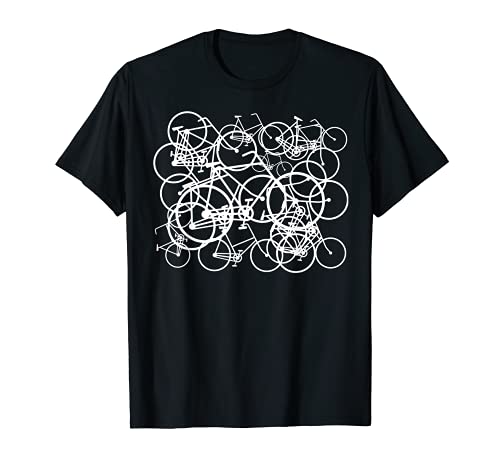 Composición de bicicletas, blanco Camiseta