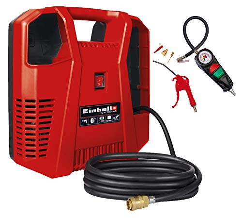 Compresor Einhell TH-AC 190 Kit (1.100W, potencia de extracción: 190 l/min, presión de trabajo máxima: 8bar)