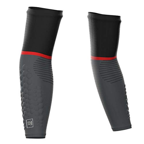 COMPRESSPORT ArmForce T4 - Camiseta para hombre, color negro y gris