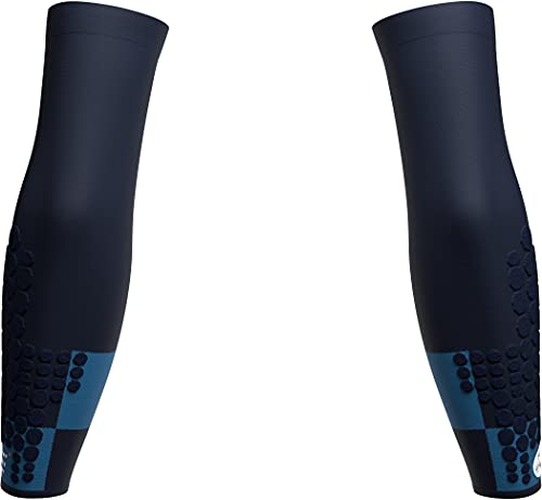 COMPRESSPORT ArmForce UTMB 2021 - Mangas ultraligeras (talla T4, 31-34 cm), color azul