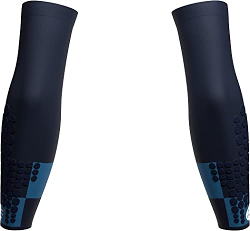 COMPRESSPORT ArmForce UTMB 2021 - Mangas ultraligeras (talla T4, 31-34 cm), color azul