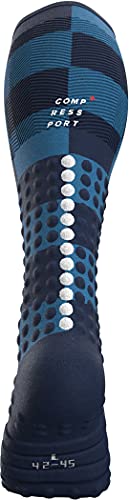 COMPRESSPORT Calcetines Full Socks Race & Recovery - Utmb 2021 Azul