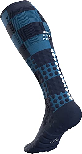 COMPRESSPORT Calcetines Full Socks Race & Recovery - Utmb 2021 Azul