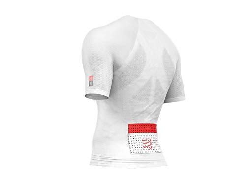 Compressport Camiseta para Adultos Trail Running Postural SS Top White T1