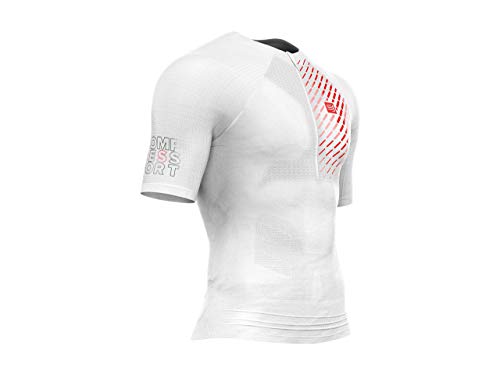Compressport Camiseta para Adultos Trail Running Postural SS Top White T1
