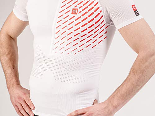 Compressport Camiseta para Adultos Trail Running Postural SS Top White T4