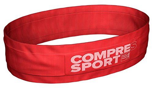 COMPRESSPORT Cinturón para Adultos Free Belt Blanco XL-XXL, Rojo
