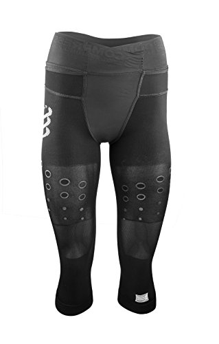 COMPRESSPORT Compress Port – Pantalón Corto Trail Running Pirate 3/4 Negro Negro Talla:Medium