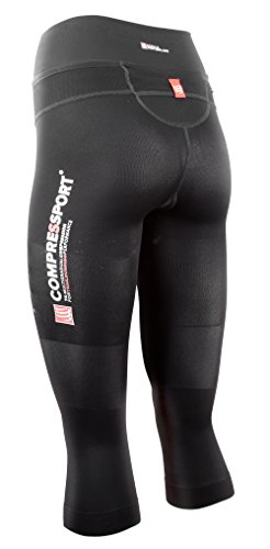 COMPRESSPORT Compress Port – Pantalón Corto Trail Running Pirate 3/4 Negro Negro Talla:Medium