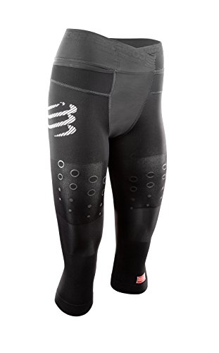 COMPRESSPORT Compress Port – Pantalón Corto Trail Running Pirate 3/4 Negro Negro Talla:Medium