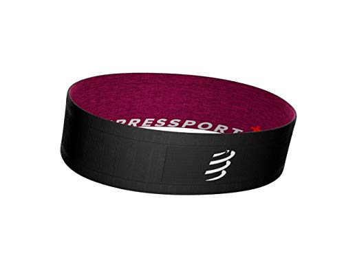 COMPRESSPORT Free Belt Cinturón de Correr, Unisex-Adult, Negro/Rosa, XL/XXL