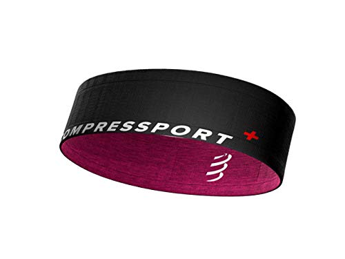 COMPRESSPORT Free Belt Cinturón de Correr, Unisex-Adult, Negro/Rosa, XL/XXL