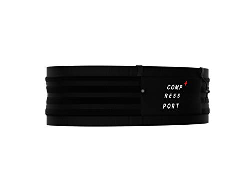 COMPRESSPORT Free Belt Pro Cinturón de Correr, Unisex-Adult, Negro, M/L