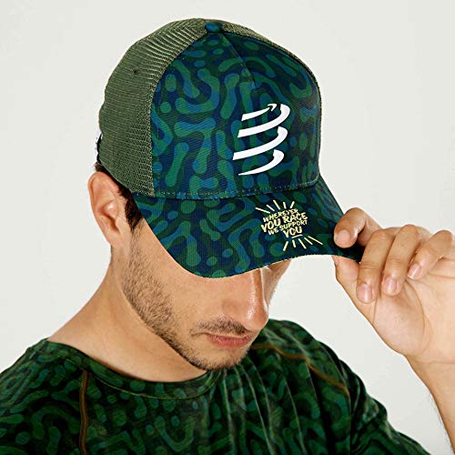 Compressport Gorra Trucker Cap - Camo Neon 2020 Verde