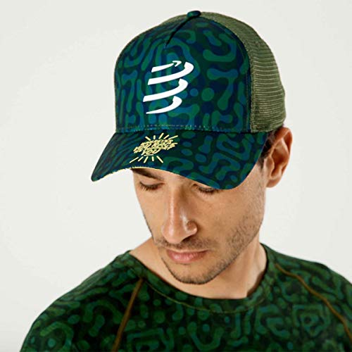 Compressport Gorra Trucker Cap - Camo Neon 2020 Verde