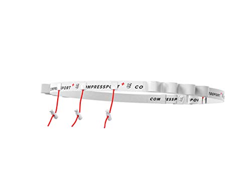 COMPRESSPORT Race Belt Cinturón de Correr, Unisex-Adult, Blanco, Talla Unica