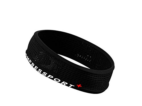 COMPRESSPORT Thin Headband On/Off Cinta, Unisex-Adult, Negro, Talla Unica