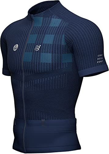 COMPRESSPORT Ultra-Trail Postural UTMB 2021 - Camiseta de manga corta, color azul, azul, extra-large