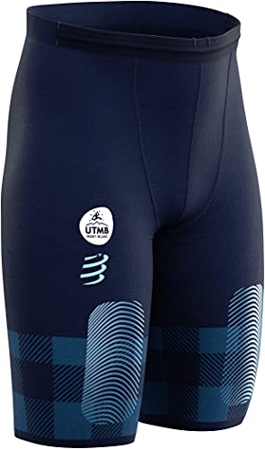 COMPRESSPORT Ultra-Trail Under Control UTMB 2021 - Pantalones cortos para correr, color azul, azul, T4 | XL