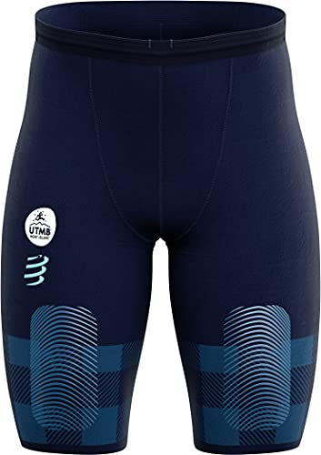 COMPRESSPORT Ultra-Trail Under Control UTMB 2021 - Pantalones cortos para correr, color azul, azul, T4 | XL