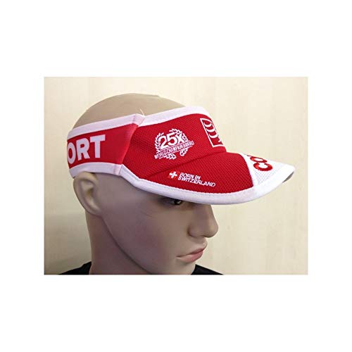 COMPRESSPORT Ultraligh Visor Visera, Unisex, Rojo, Talla Única