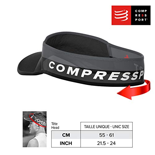 COMPRESSPORT Visor Ultralight Visera, Unisex-Adult, Negro/Camo, Talla Unica