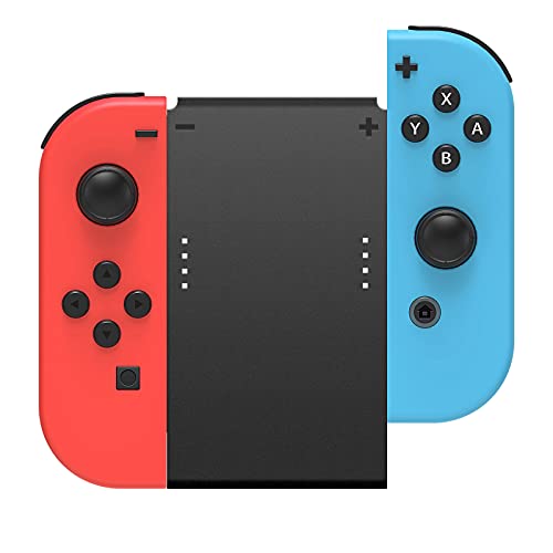 Conector de mango de juego para Nintendo Switch Joy-Con, mango de gamepad 5 en 1 con correa de muñeca para NS Switch Grip