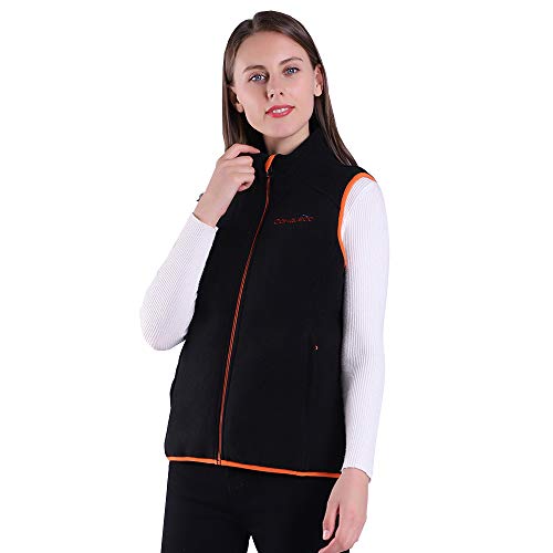 CONQUECO Mujer Chaleco Chaqueta calefactable electrico Chaleco Térmico Baterías Incluidas para Caza Camping Pesca