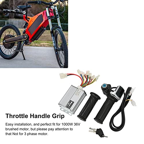 Controlador de Velocidad del Cepillo del Motor, Empuñadura del Acelerador con Cerradura de 1000 W para Reemplazo de Bicicletas de Bolsillo para East China Big Surfing para Mini Bicicleta