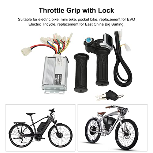 Controlador de Velocidad del Cepillo del Motor, Empuñadura del Acelerador con Cerradura de 1000 W para Reemplazo de Bicicletas de Bolsillo para East China Big Surfing para Mini Bicicleta