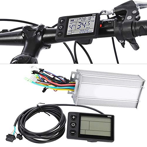 Controlador sin Escobillas E-Bike, Kit de Controlador de Motor de Scooter de Bicicleta Eléctrica con Panel de Pantalla LCD Impermeable(1000W 48V)