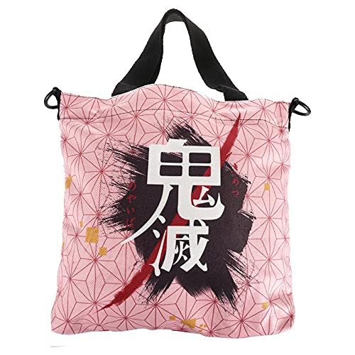 CoolChange Bolso de hombro para fans de Kimetsu no Yaiba | bolso tote con patrón de Nezuko Kamado