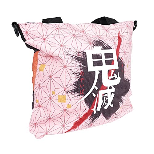 CoolChange Bolso de hombro para fans de Kimetsu no Yaiba | bolso tote con patrón de Nezuko Kamado
