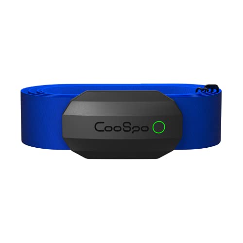CooSpo Frecuencia Cardíaca Bluetooth Banda Monitor Sensor de Frecuencia Cardíaca Deportivo Ant+ para Garmin Wahoo Suunto Polar UA Run -SB-BU…