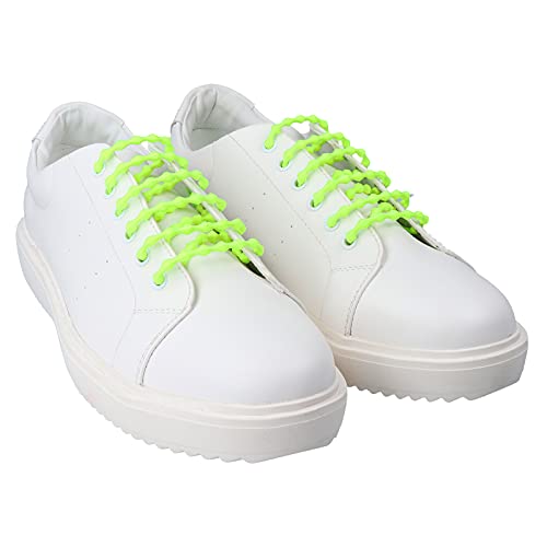CORD ON - Cordones elásticos para zapatillas de running y triatlón, Xtenex, no necesitan atarse, ajustables, especiales deporte. Medida 2.5 - 5.6 mm - 1 par (Amarillo F, 90 cm)