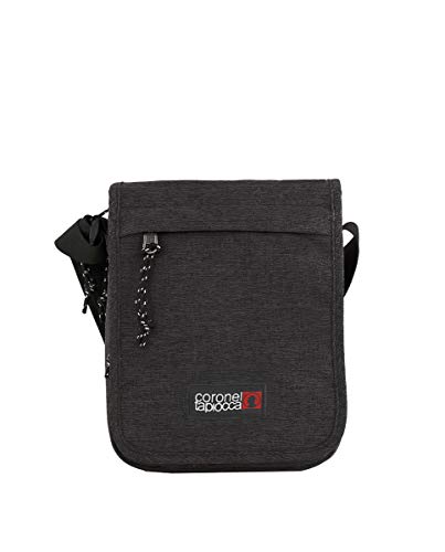 Coronel Tapiocca Denim Messenger Bag, 19 x 24 x 5 Negro Negro 19x24x5