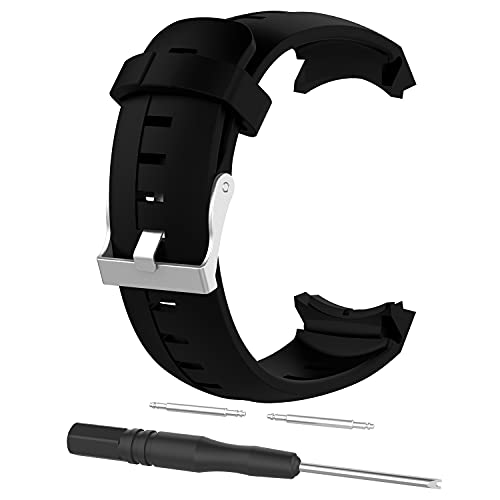 Correa de silicona para reloj SUUNTO para AMBIT3 Vertical para Spartan Sport, negro,