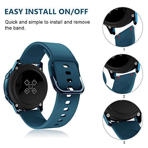 Correa para Amazfit GTS Pulsera, 20mm Silicona Suave Reemplazar Banda Pulsera para Amazfit GTR 42mm/Amazfit GTS/GTS 2/2 Mini/2e/Amazfit Bip/Amazfit Bip Lite