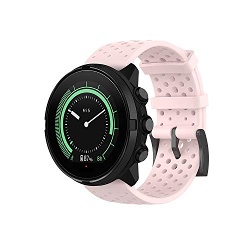 Correa para Suunto 7/Suunto 9,Correas Reloj,Bandas Correa Repuesto,Reloj Recambio Brazalete Correa Repuesto para Suunto Spartan Sport /Suunto Spartan Sport Wrist hr/Suunto9 baro/Suunto D5 (Rosa, L)