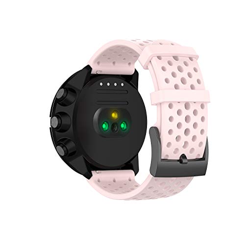 Correa para Suunto 7/Suunto 9,Correas Reloj,Bandas Correa Repuesto,Reloj Recambio Brazalete Correa Repuesto para Suunto Spartan Sport /Suunto Spartan Sport Wrist hr/Suunto9 baro/Suunto D5 (Rosa, L)