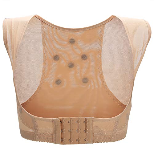 Corrector de postura, soporte de pecho, chaleco moldeador de espalda, enderezador de hombros, soporte vertical para mujeres y hombres, corrección corporal y alivio del dolor de cuello (M-Skin)