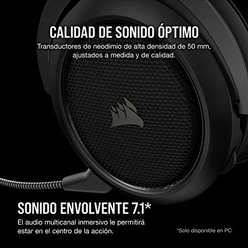 Corsair HS70 PRO WIRELESS SE, Auriculares Para Juegos (7.1 Sonido Envolvente, Inalámbrico De 2.4 GHz De Baja Latencia, Unidireccional Micrófono, Compatible Con PC, PS4), Negro