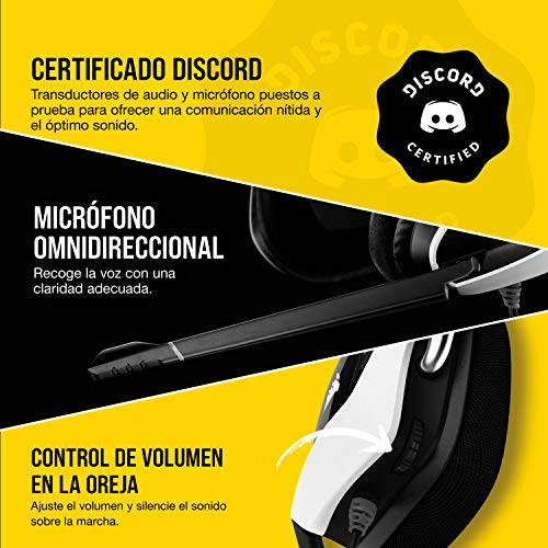 Corsair Void Elite RGB USB Auriculares para Juegos (7.1 Sonido Envolvente, Micrófono omnidireccional, Personalizable Iluminación, Microfibra de Rejilla Almohadillas, Construcción Aluminio) Blanco