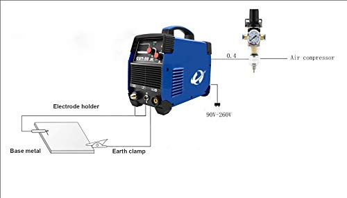 Cortadora De Plasma, 230V CUT50 IGBT Con 50 Amperios, Potencia De Corte De Hasta 20MM