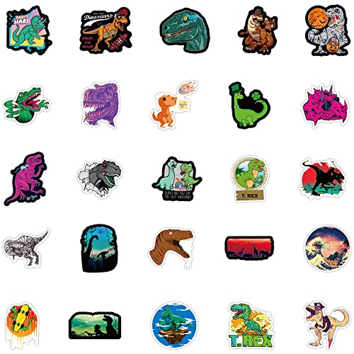 CORTNEY Pegatinas de Dinosau para niños, adolescentes, adultos, calcomanías geniales para portátil, monopatín, guitarra, estuche de viaje, puerta, equipaje, bicicleta, 100 unidades