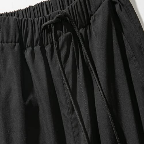 Corumly Pantalones Casuales para Hombre Pantalones de 9 Puntos Multibolsillos de Talla Grande guapos a la Moda Pantalones de Temperamento de Todo fósforo Informales de Tendencia de la Calle 7XL