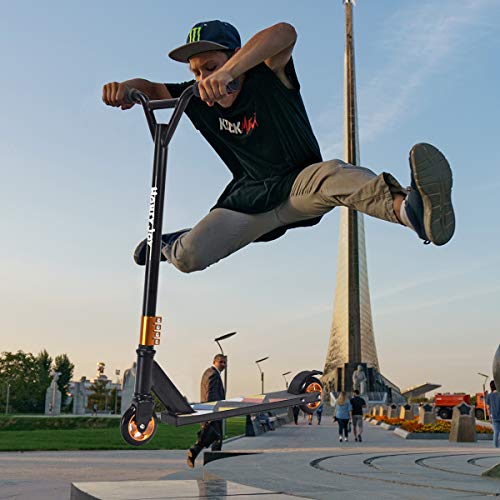 COSTWAY Patinete de Aluminio para Adulto con Freno y 2 Ruedas City Scooter para Adolescentes Carga hasta 100kg (Negro)