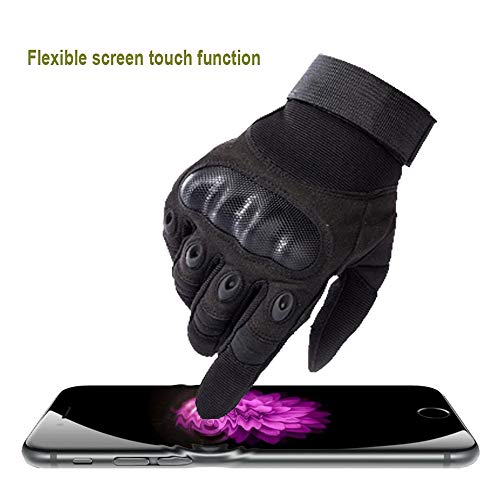 COTOP Guantes de moto, guantes de pantalla táctil de nudillos duros Guantes de motocicleta ATV Riding Full Finger Motocicleta Bicicleta Bicicleta Ciclismo Guantes deportivos para hombres