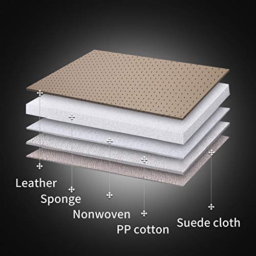 Coverado Fundas para Asientos Delanteros y Traseros, 4 Piezas, Juego Completo de Protectores de Asiento de automóvil de Cuero Nappa a Prueba de Agua, Accesorios universales, Color Beige